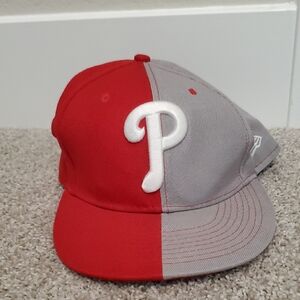 Philadelphia Phillies Two-Tone Red and Gray Baseball Cap